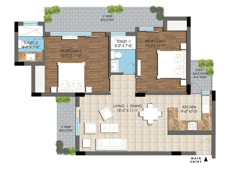 NX Avenue Residential Floor Plan