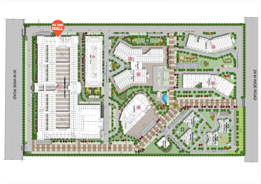 NX One Mall site plan